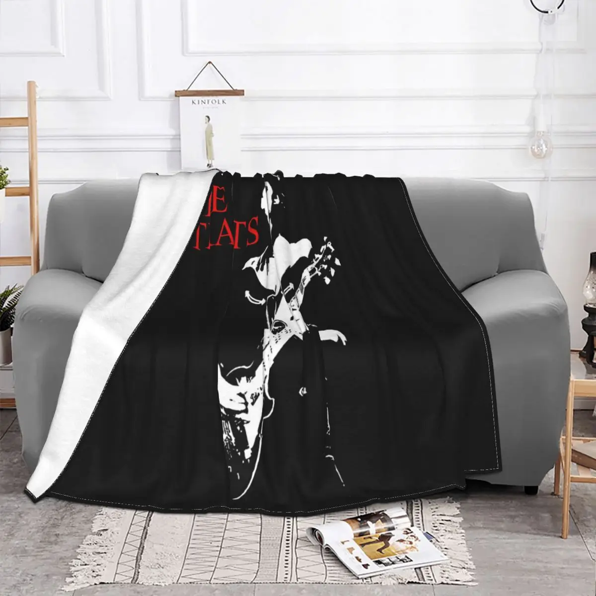 Dire Straits Mark Knopfler Mens Black Swea Size S M L Xl3Xl3Xl Pure Vintage Kawaii Throw Blanket