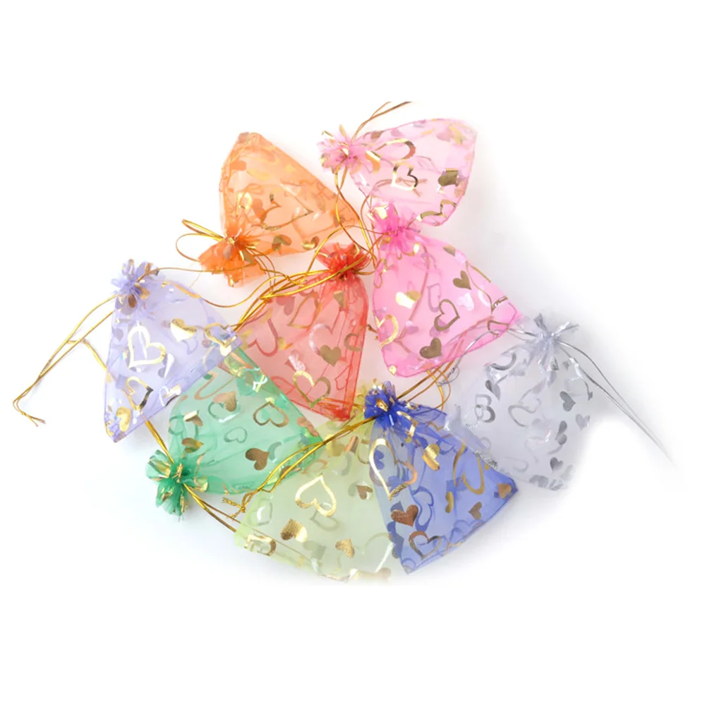 

100pcs Drawstring Bags Lavender Gift Bag Jewelry Pouch Wedding Favor Pouches Chiffon Material C y Bags Party Festival