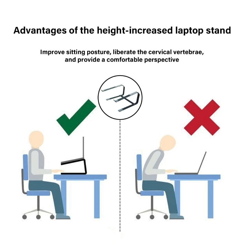 Laptop Desk Stand Adjustable Laptop Stand Metal Laptop Holder Stand Ergonomic Computer Holder Laptop Risers Computer