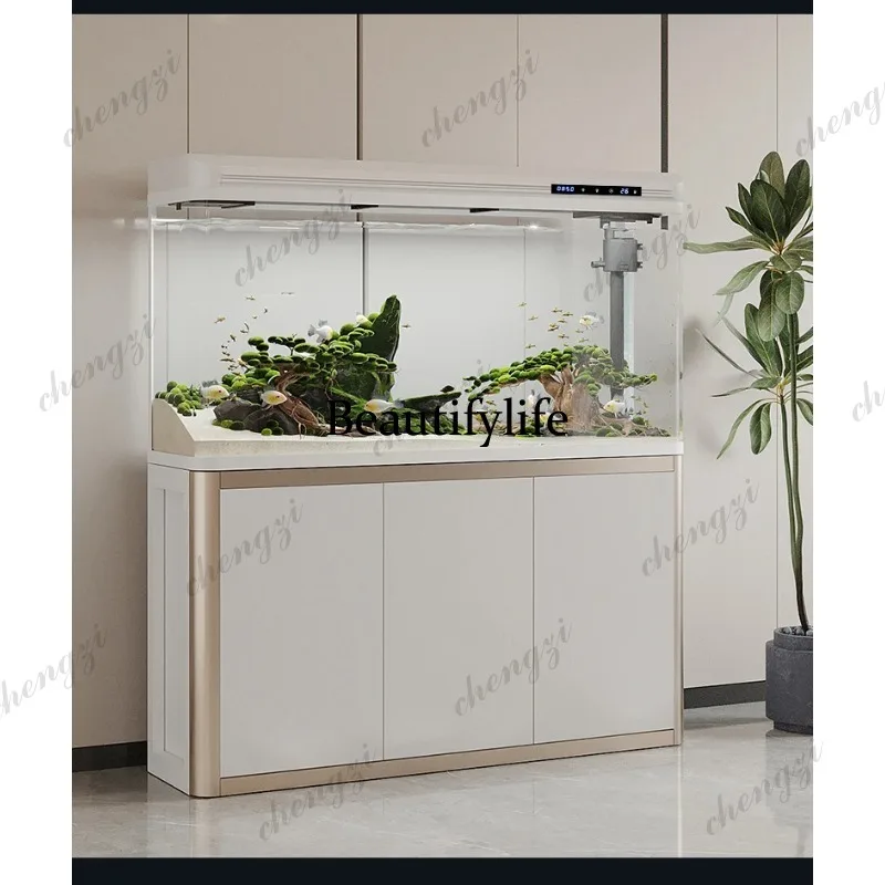 

Fish tank living room large floor-to-ceiling cabinet water-free aquarium household234