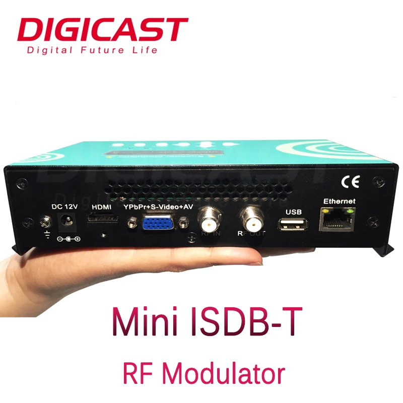 (DMB-9591) Compact Mpeg4 HD/VGA  Modulator for DVB-C/T/ISDB/ATSC Support 1080P HD Encoding