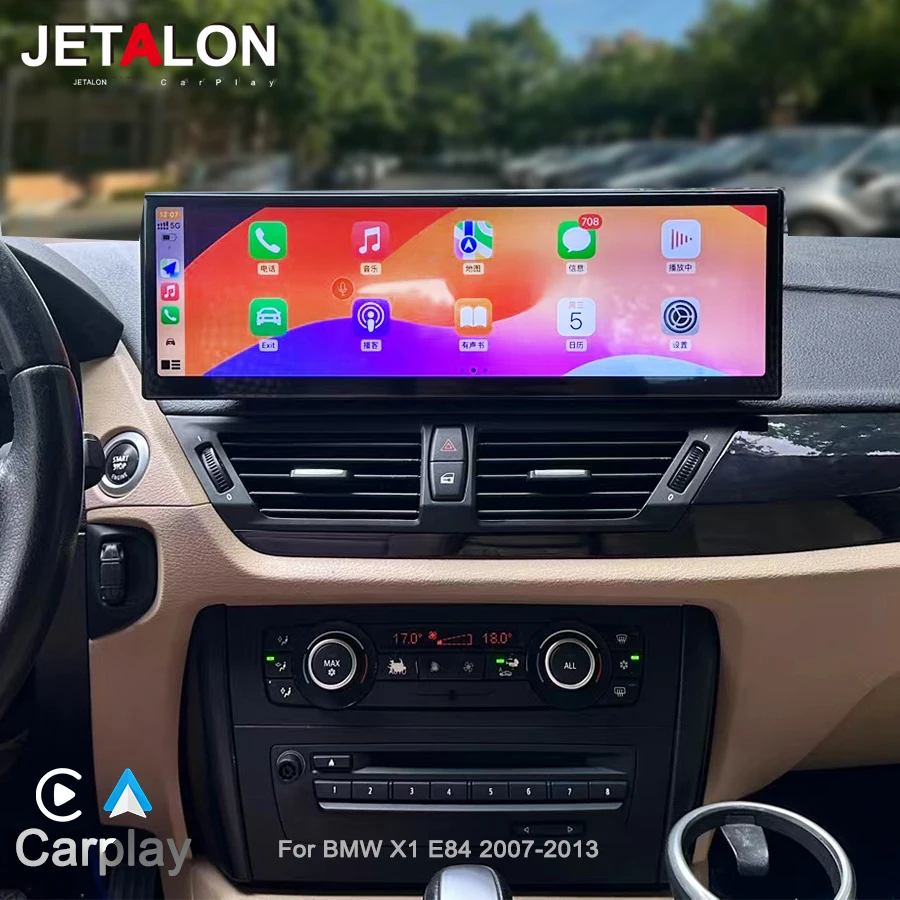 

14,9 "Android 14 автомобильный радиоприемник беспроводной Carplay Android Auto для BMW X1 E84 2007-2013 без экрана CIC система мультимедийный видеоплеер
