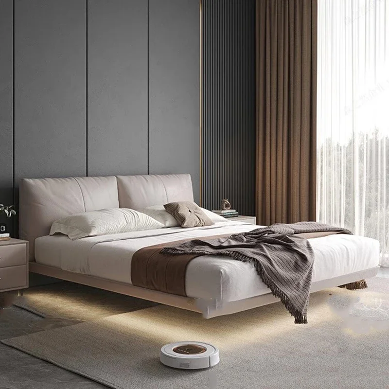 

Loft Floating Bed Bedroom Luxury Children Japanese Space Saving Wooden Comfortable Safe Bed Princess Beliche Trendy Furniture