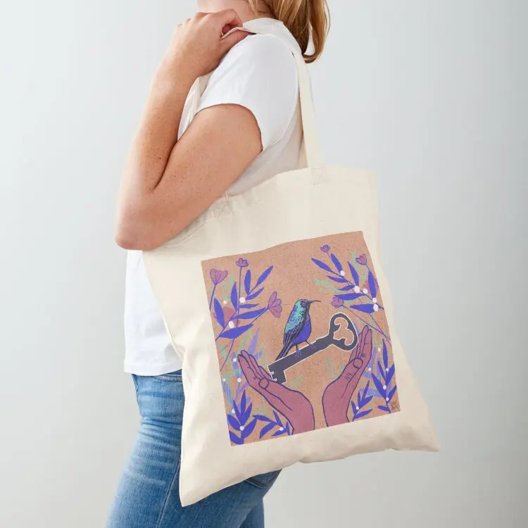 

When the Sunbird Sings Tote Bag canvas tote bag great bag Large bags for women