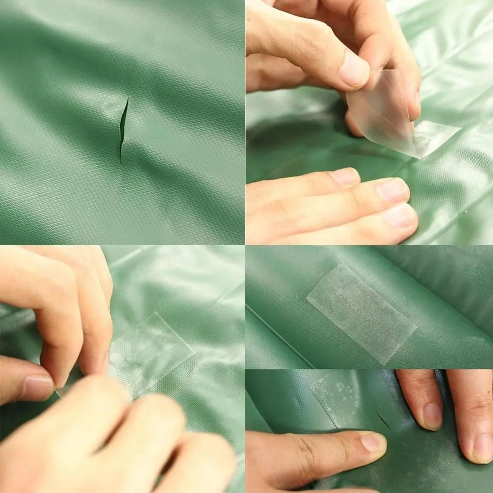 5pcs PVC Outdoor Tools Waterproof Transparent Jacket Repair Tape Nylon Sticker Tent Patch Accessories Cloth Patches