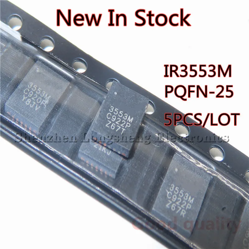 5PCS/LOT IR3553MTRPBF IR3553M 3553M IR3553 PQFN25 (4x6) Bridge Driver IC Import |   In Stock