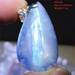 Natural Blue Light Moonstone Gemstone Phoenix Women Pendant 33*18*8mm Moonstone Round Donut Gift Crystal Healing AAAAA