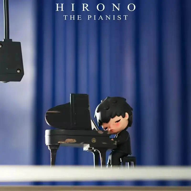 Original Popmart Hirono Piano Master Handheld Hang Card 100