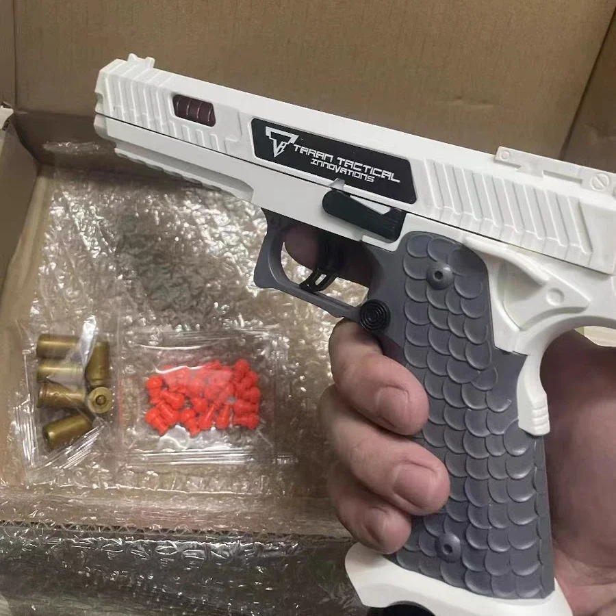 Pistolet Zabawka Strzelający Ciągłym Ogniem 2011 Puste Wyrzutnie Kaszkietów Pistolet Wyrzutnia Impreza Prezent Świąteczny dla Chłopców Dorosłych