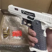 Continuous Shooting Toy Gun 2011 Empty Hanging Shell Eject Pistol Launcher Party Christmas Gift for Boys Adults