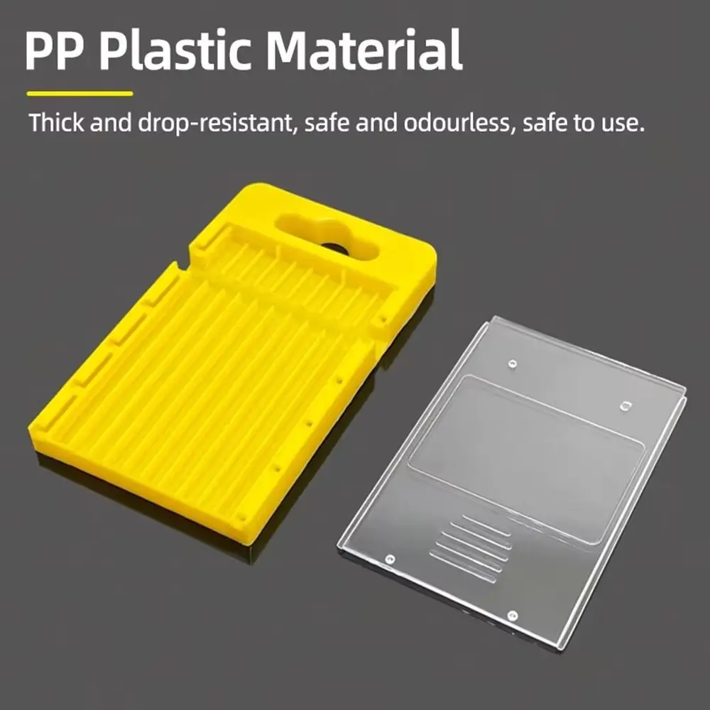 1Pcs Plastic Drill Bits Storage Box 5/10 Grids Multi-gauge Tool Parts Storage Case Pull-out Hardware Tool Box