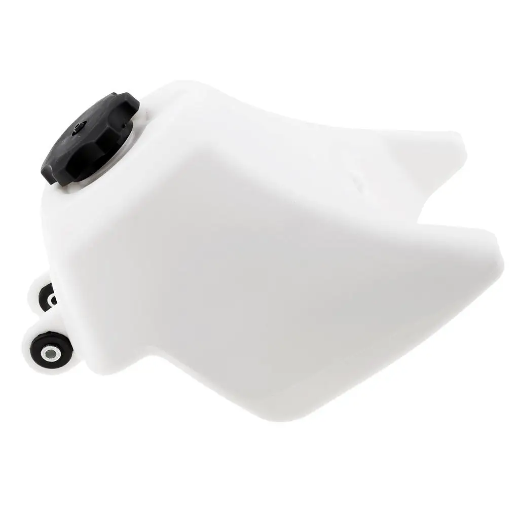 White Body Black Cap Plastic Motorcycle Petrol Fuel Tank for Mini Moto Pit Dirt Bike Filter for Yamaha PW50 PW PY 50 Peewee