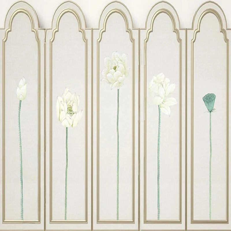 Chinese Stijl 3D Stereo Custom Lotusbloem Foto Behang Woonkamer Slaapkamer Home Decor Muurschildering Behang Papel De Parede