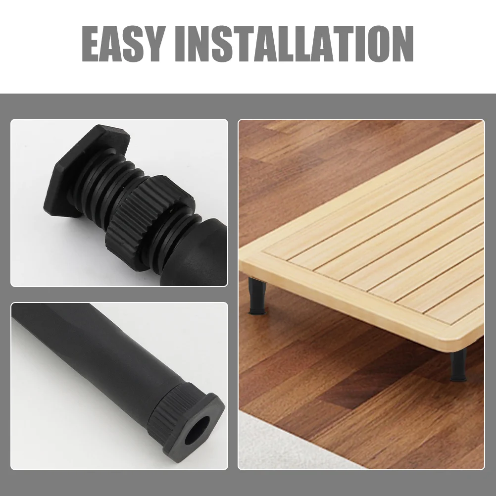 Pernas para suporte de estrutura de cama, placa de substituição, estrutura de móveis ajustável
