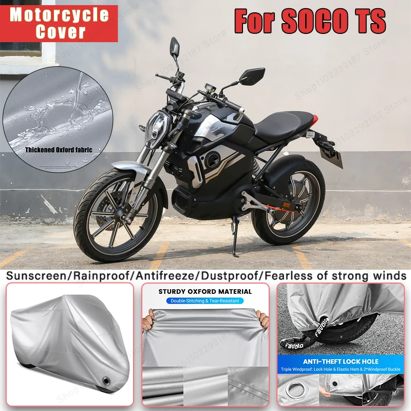 

For SOCO TS No Ear Motorcycle Cover - Outdoor Full Body Protection, Waterproof Dustproof Sunscreen Moto Accessories