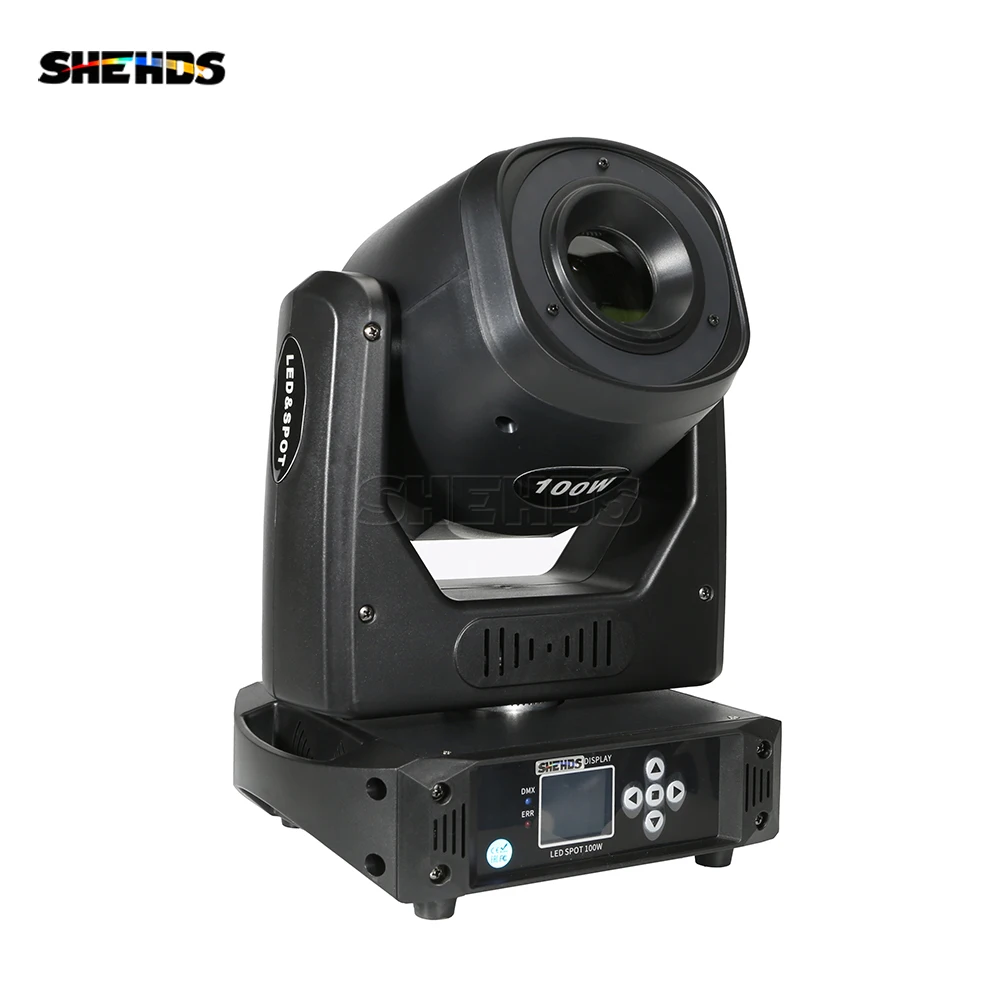 Imagem -02 - Shehds-led Moving Head Lighting Spot Gobo com Círculo Prisma Controlador Dmx dj Disco Stage Lights 100w Pcs