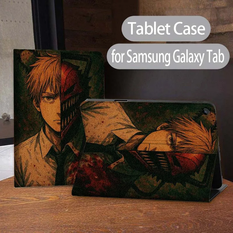 

Anime Chainsaw Man Art For Samsung Galaxy Tab A7 A A8 A9 S9 S10 S6 S7 S8 S11 8.7 10.1 10.5 11 10.9 Lite PLus Inch Tablet Case