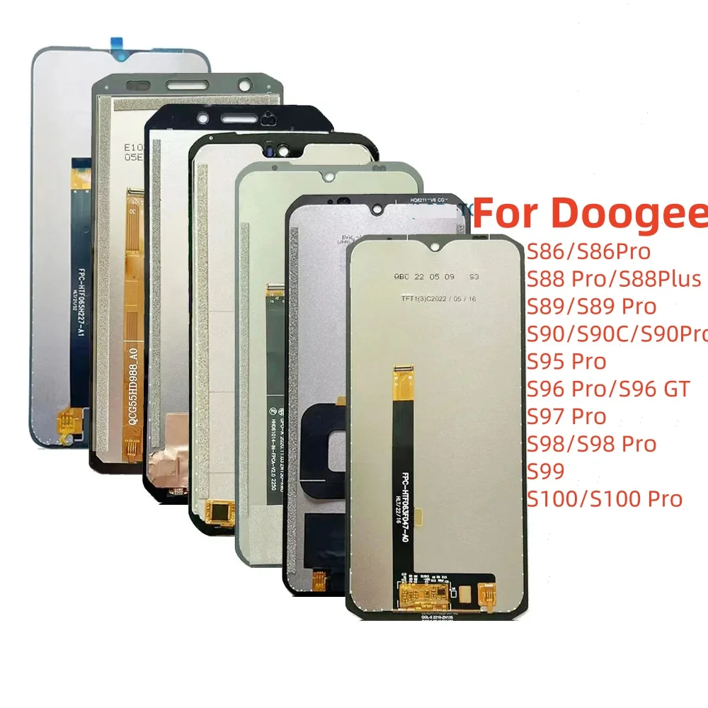 For Doogee S98 S97 Pro LCD Display Touch Screen Digitizer For Doogee S88 Plus S96 Pro LCD Doogee S99 S95 S90 S89 Pro LCD Display