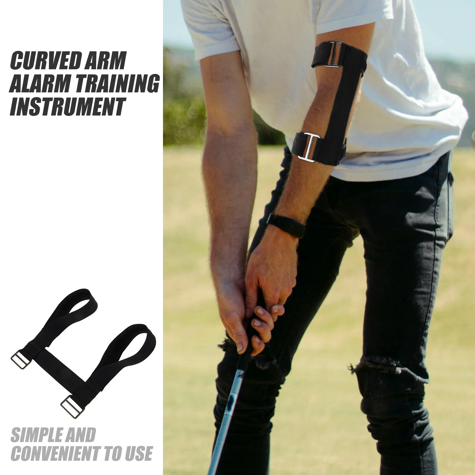 

Golf Swing Trainer Band Lightweight Portable Golfing Arm Band Improve Swing Posture Training Equipment Golf Training Equipment