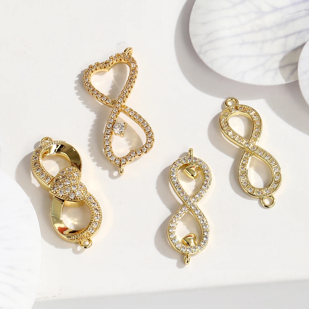 

BenS infinite Connectors for Jewelry making 8 Shape connectors Pendant Handmade DIY Jewelry Making findings wholesale K25
