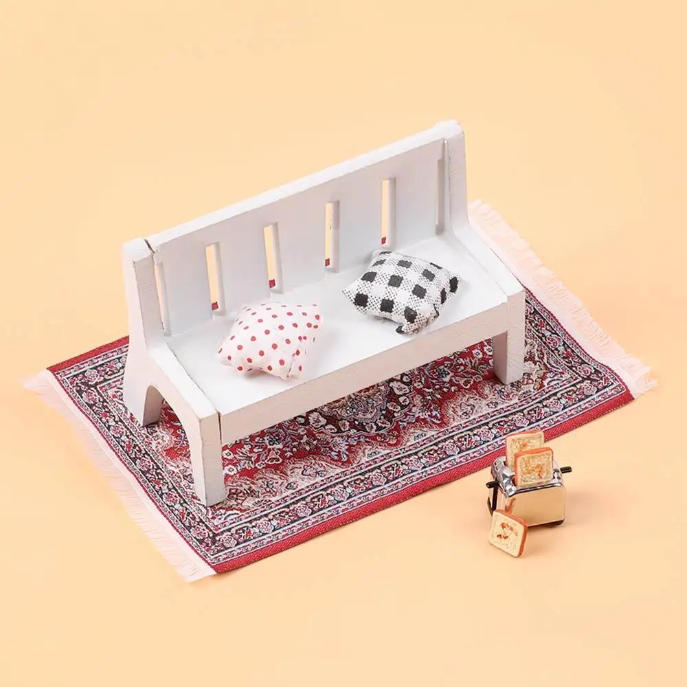 Toy Playing House Mini House Decor Miniature Weaving Rug Floor Coverings Dollhouse Carpet Doll Accessories