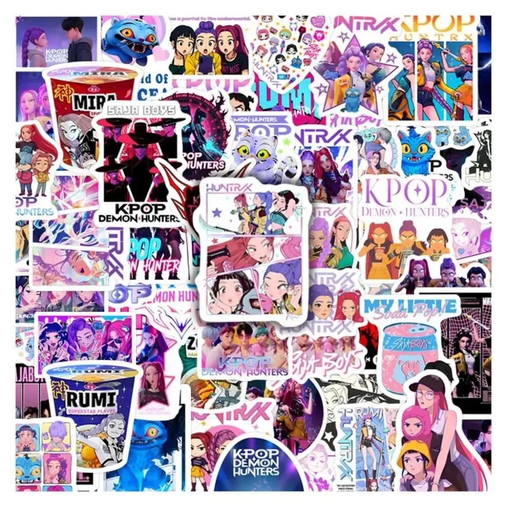 65-компонентные наклейки для книги группы Witch Hunter — водонепроницаемые декоративные наклейки из ПВХ для багажа, ноутбуков (магазин аниме Worlds)