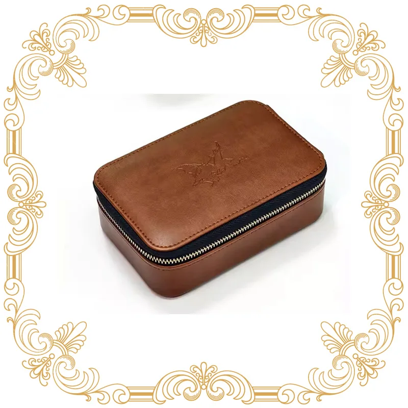 Bat Audio PU Leather Earphone Storage Bag, High-End Case wit
