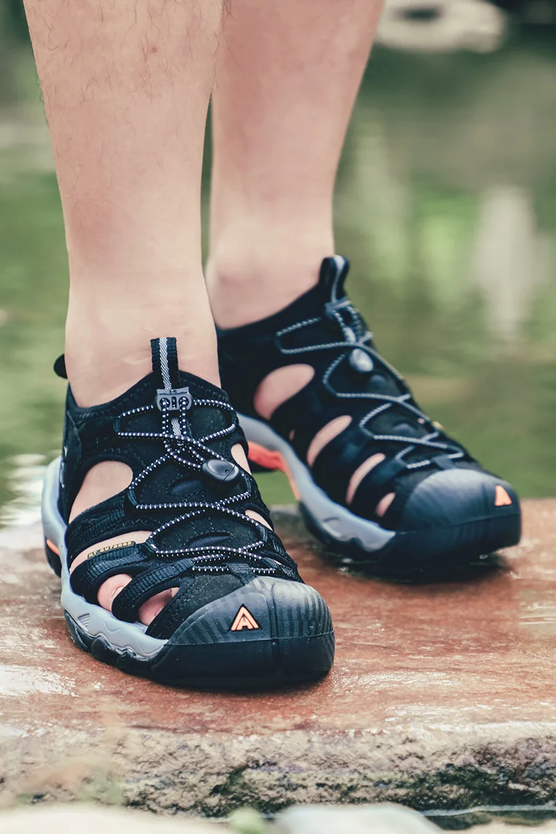 HUMTTO Men Outdoor Upstream Shoes Breathable Summer Aqua Shoes  Water shoes Mesh Sandals Wading Quick Drying Beach Women Sneaker