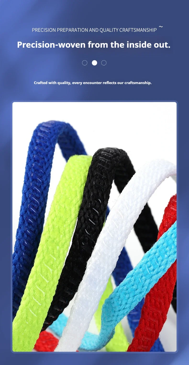 1 Paar rutschfeste Silikon-Seil-Schnürsenkel, rutschfeste, flache, doppelseitige Schnürsenkel für Turnschuhe, Tennis- und Fußballschuhe, Zubehör – Detail 2