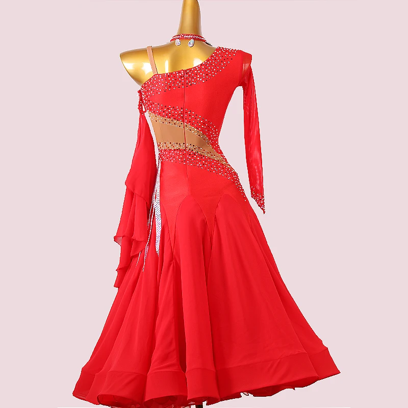 New Ballroom Dance Dress High-End Skirt National Standard Waltz Dancing Costumes Female Adult Profession Performance Clothing