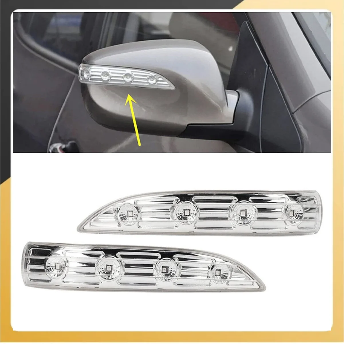 1 Paar Linker En Rechter Led Spiegellicht Richtingaanwijzer Voor Hyundai Tucson Ix35 2010-2015 876242s200 876142s200 Vervangen Auto-Onderdeel