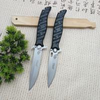 1pc Folding Knife with Stainless Steel Blade, Black, Lightweight & Durable, All-Steel Handle, Outdoor Camping Adventure EDC Gift