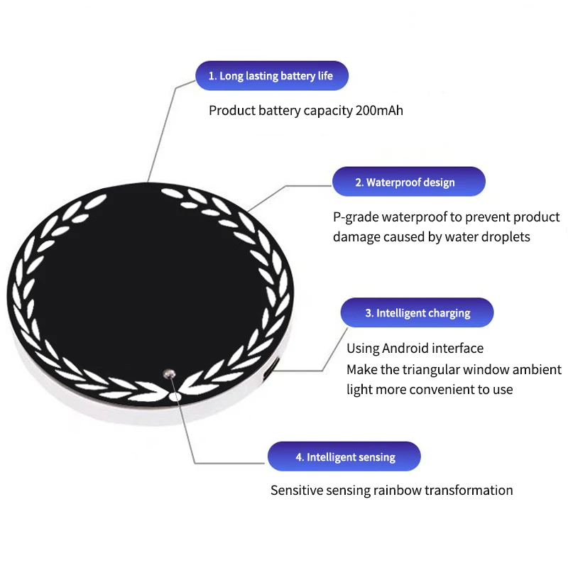 ثلاثية الأبعاد سيارة مثلث نافذة الديكور مصباح لتهيئة الجو لنيسان X-trail قاشقاي ملاحظة جوك سنترا باترول نافارا ميكرا ليف ألميرا