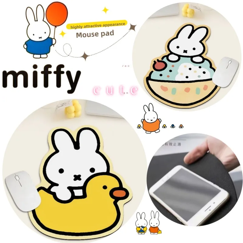 Miffy New Creative Mouse Pad Cartoon cuteRabbit Print Computer Desktop High-Value Girlish Exquisite Fresh Style Student Desk Mat