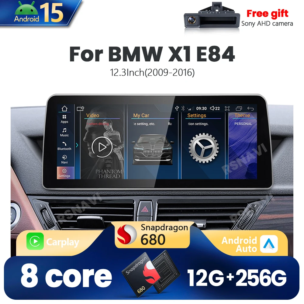 

Qualcomm Snapdragon 680 Android 15 для BMW X1 E84 2009-2016, беспроводной CarPlay, автомагнитолы, мультимедийные видеоплееры, GPS