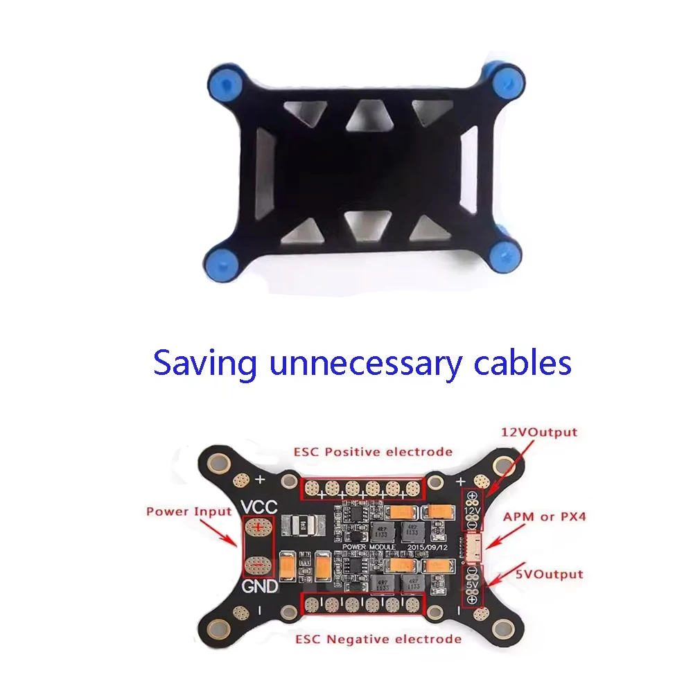 

APM / PIXHAWK / PX4 5 in 1 PDB Super Shock Absorber Integrated Power Module ESC Power Distribution Board 5V & 12V BEC