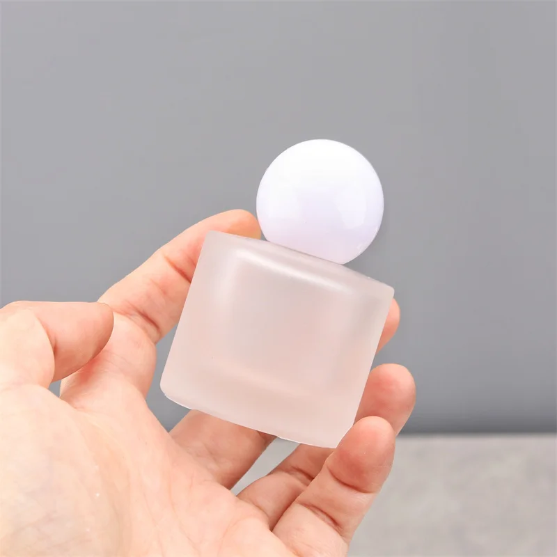 100pcs 30ml Frosted Glass Perfume Spray Bottle Makeup Sub-Bottling Sample Bottle for Portable Cosmetic Travel Containers