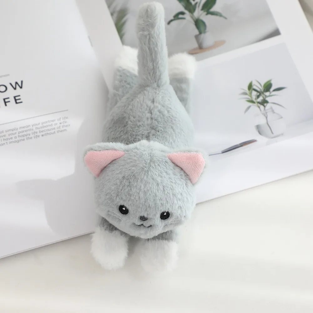 

Simulation Cat Plush Slap Bracelet Smile Wrist Style Plush Doll Slap Bracelet Cute with Tail Cat Plush Wrist Band Kids