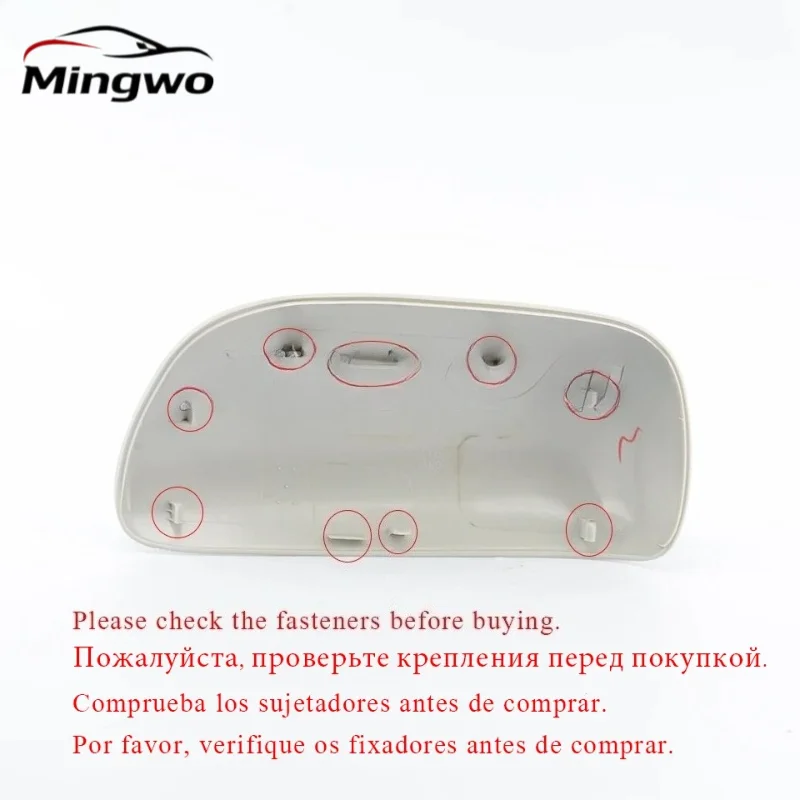 For Toyota Vios P90 2008-2013 Yaris Sedan White Outer Back Up Rear View Mirror Shell Housing Side Rearview Cover