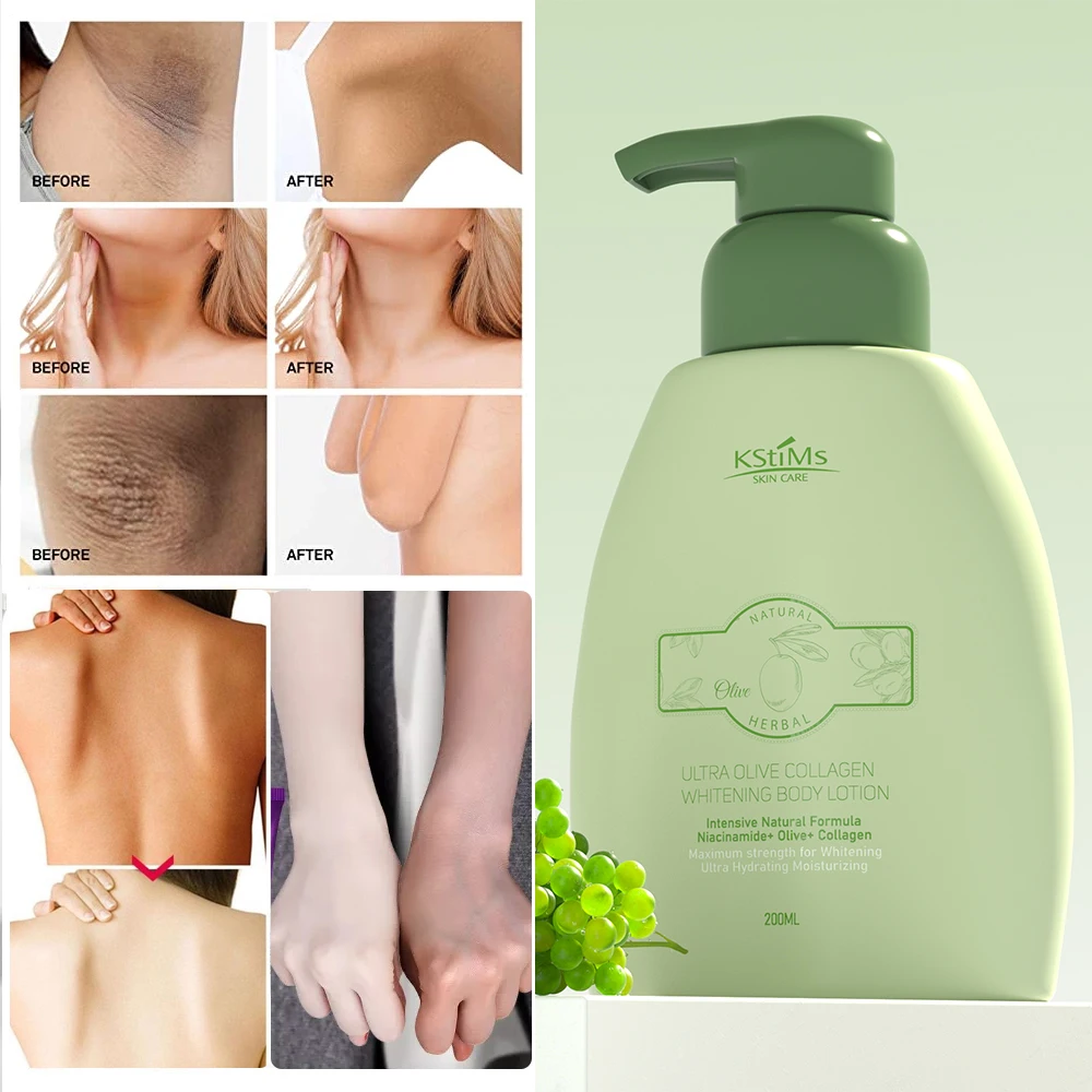 Brightening Olive Body Lotion for Dry Skin Moisturizer Cream with Vitamin E Pure Olive Oil for Body Care Hydrating Nourishing