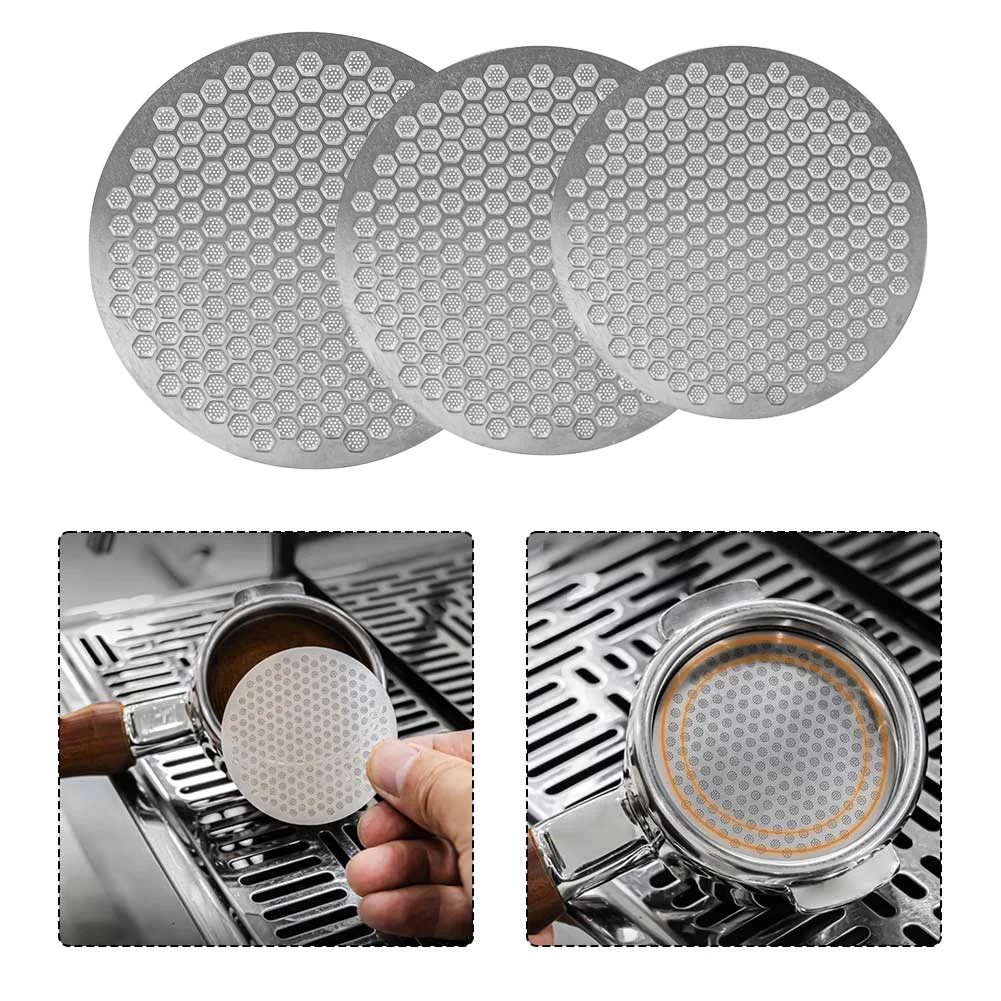 Coffee Portafilter Portafilter Puck 51/53/58.35mm Espresso Screen Stainless Steel Corrosion Resistance Easy To Clean.