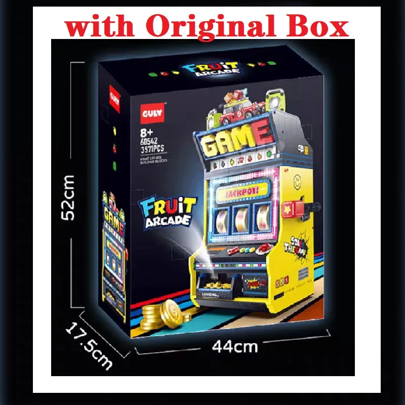 

Оригинальная коробка, игрушки, рождественский подарочный набор, строительные блоки 60542, фруктовый аркадный автомат, игровые строительные блоки, модель, сборка кирпичей