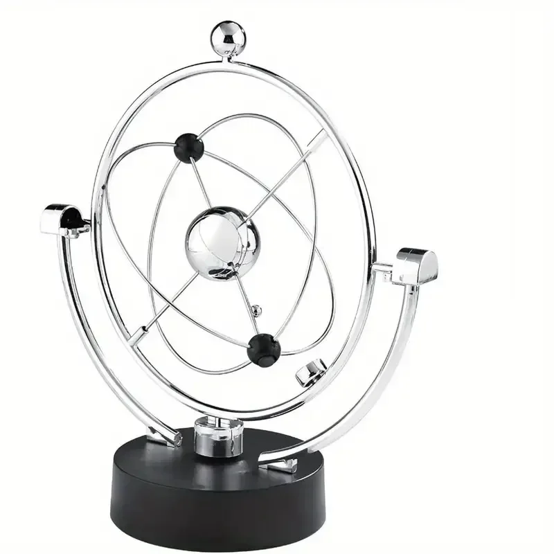 Colorful Galaxy Universe Celestial Swinger Magnetic Rotating Earth Perpetual Motion Device Electric Chaos Pendulum Science Decor