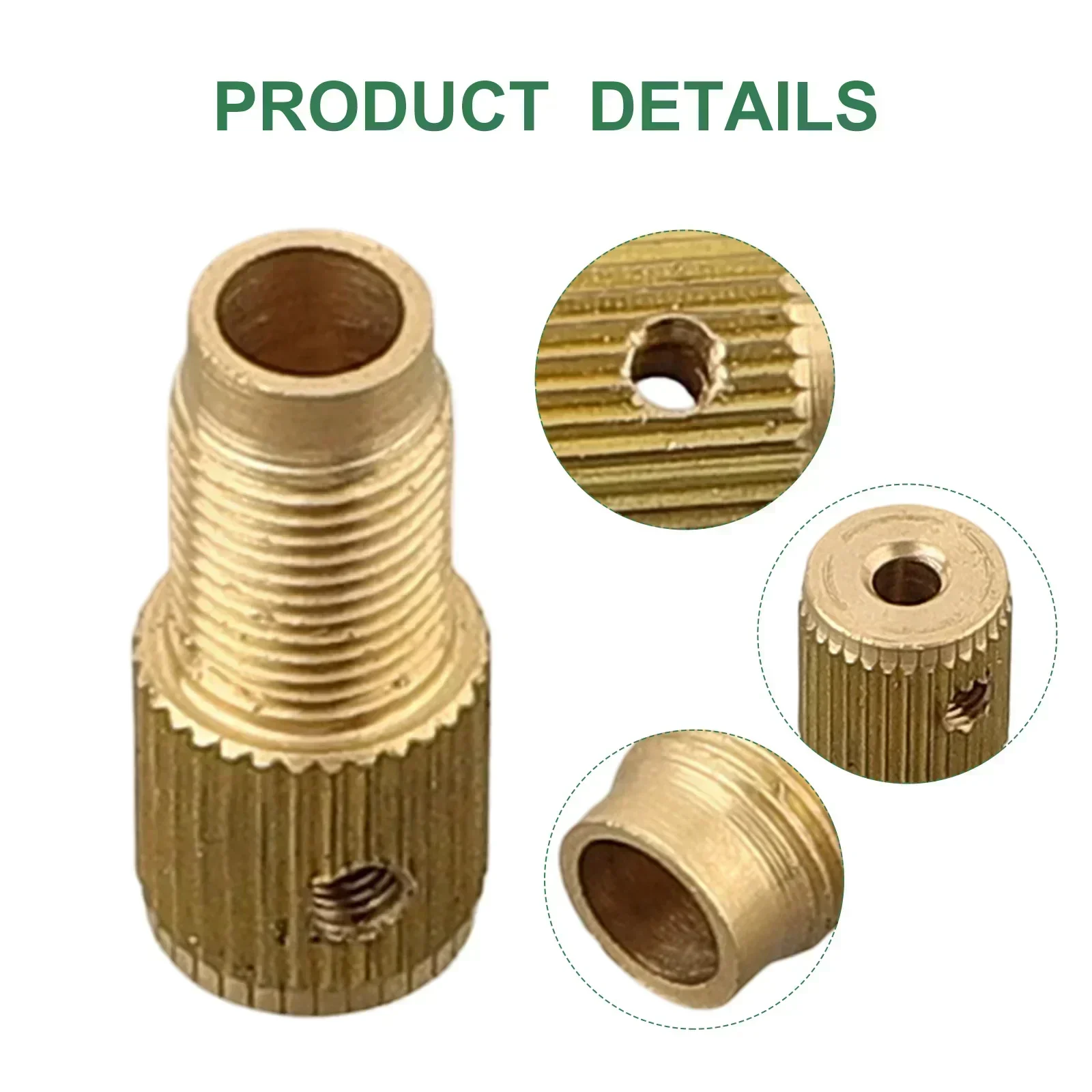 Drill Chuck Shaft Mini Brass Drill Clamp Chuck Connecting Rod M8-2/2.3/3.17/5mmElectric Motor Shaft Drill Chuck Adapter