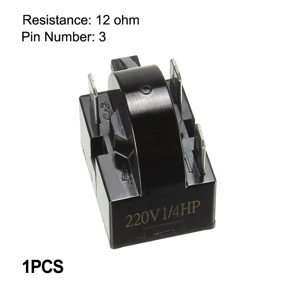 1PC Refrigerator PTC Relay Replacement 1/3/4Pin Air Conditioner Compressor Overload Protector 12 15 22ohm PTC Relay