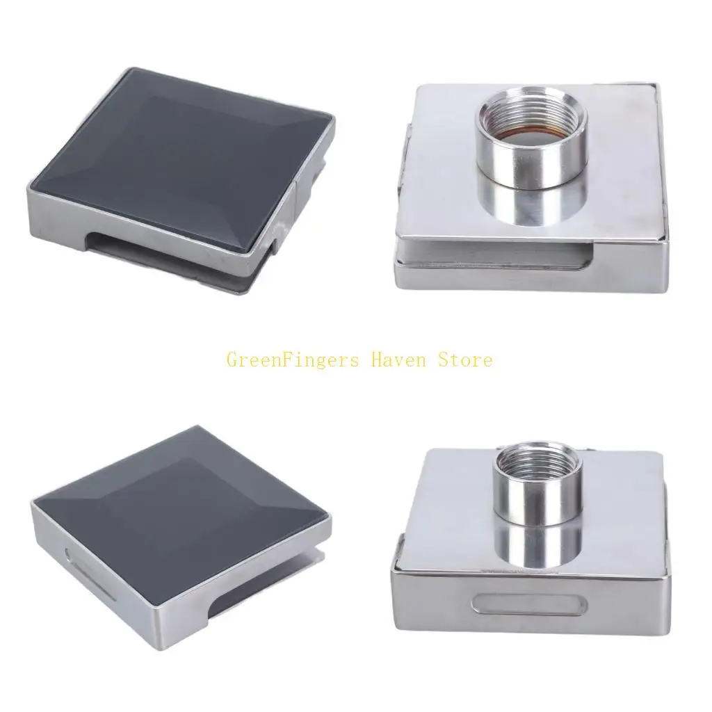 F68D Square Stainless Steels Female Thread Steam Outlet for Steam Room Easy to Instal