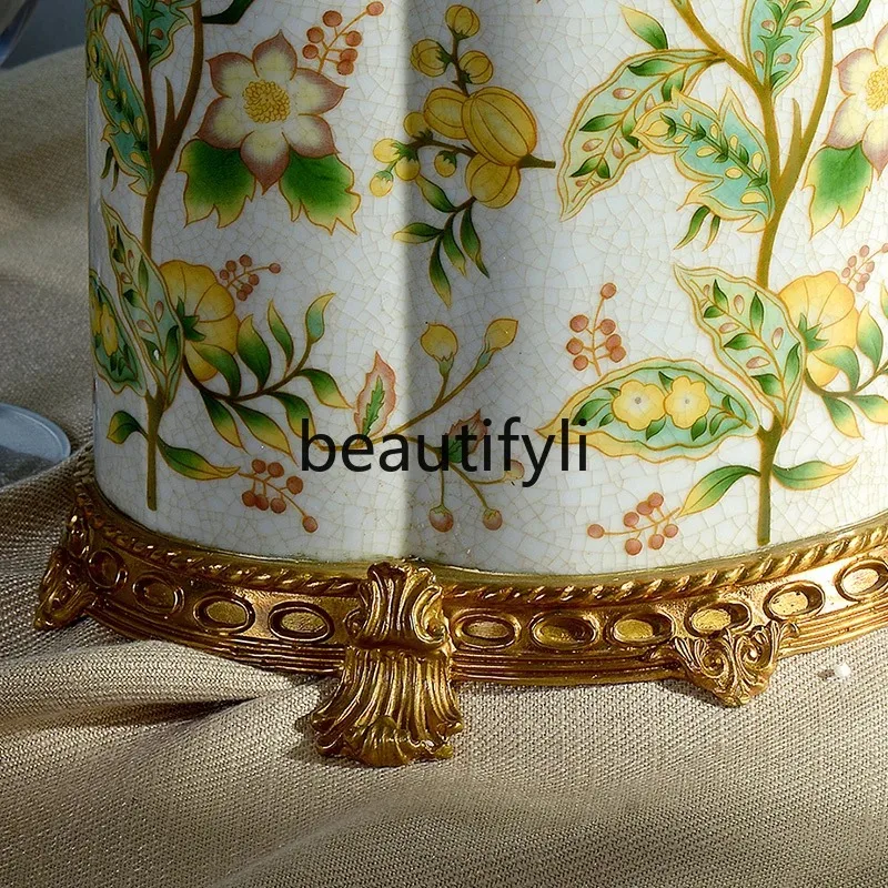 cn0420 جرة ديكور منزلي فاخر أوروبي زخرفة غرفة نموذجية أمريكية غرفة معيشة إبداعية مدخل ديكور جوي