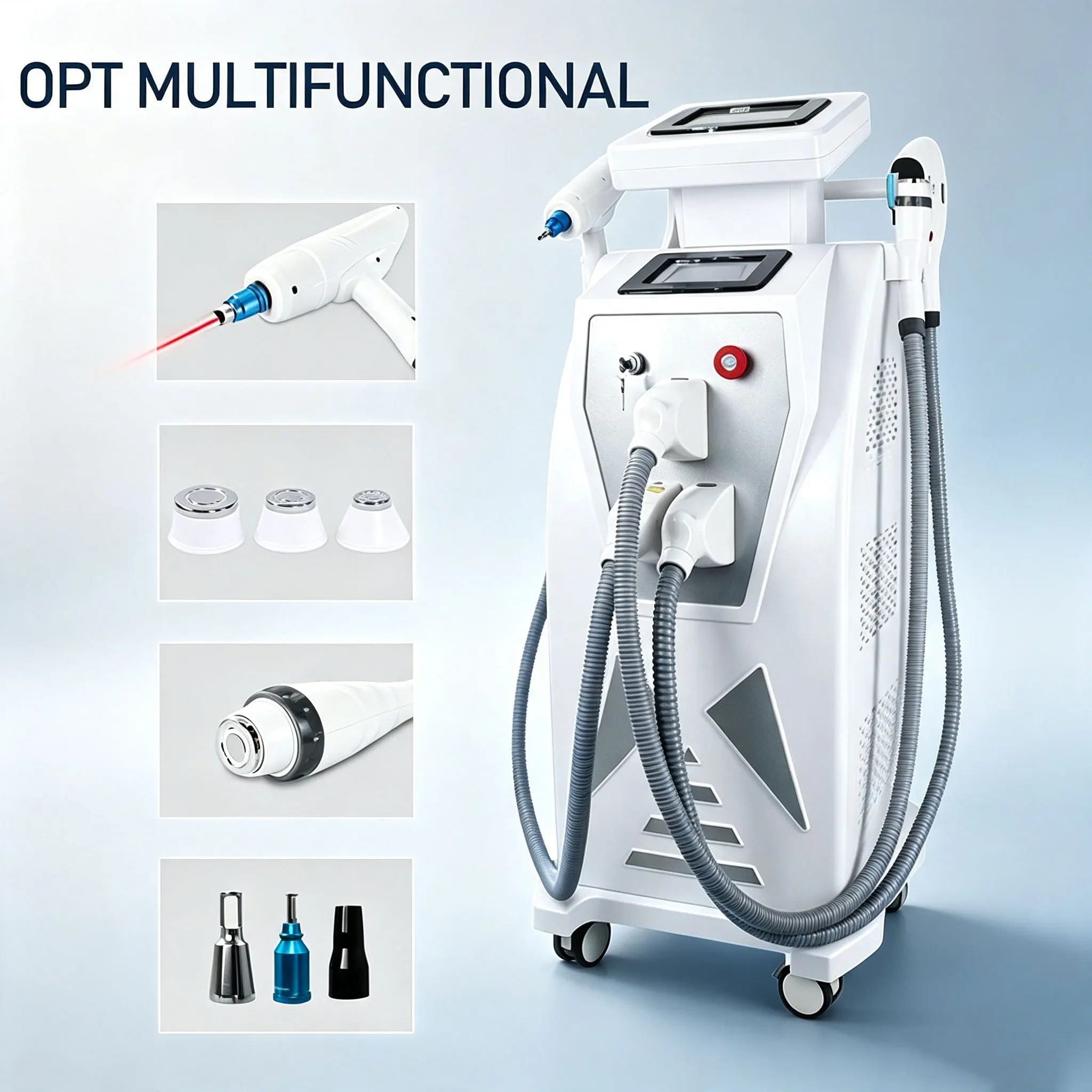 Dual Screen Multifunctional OPT for Spot Removal, Mole Removal, Freezing Point, Pigment Removal, and Beauty Salon Use
