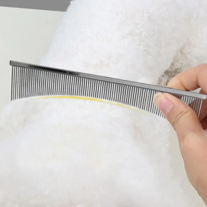 Flea Comb Professional Cat Grooming Brush Pet Supplies For Puppy Daily Brushing Routine Sensitive Skin Dematting Tear Stain Care