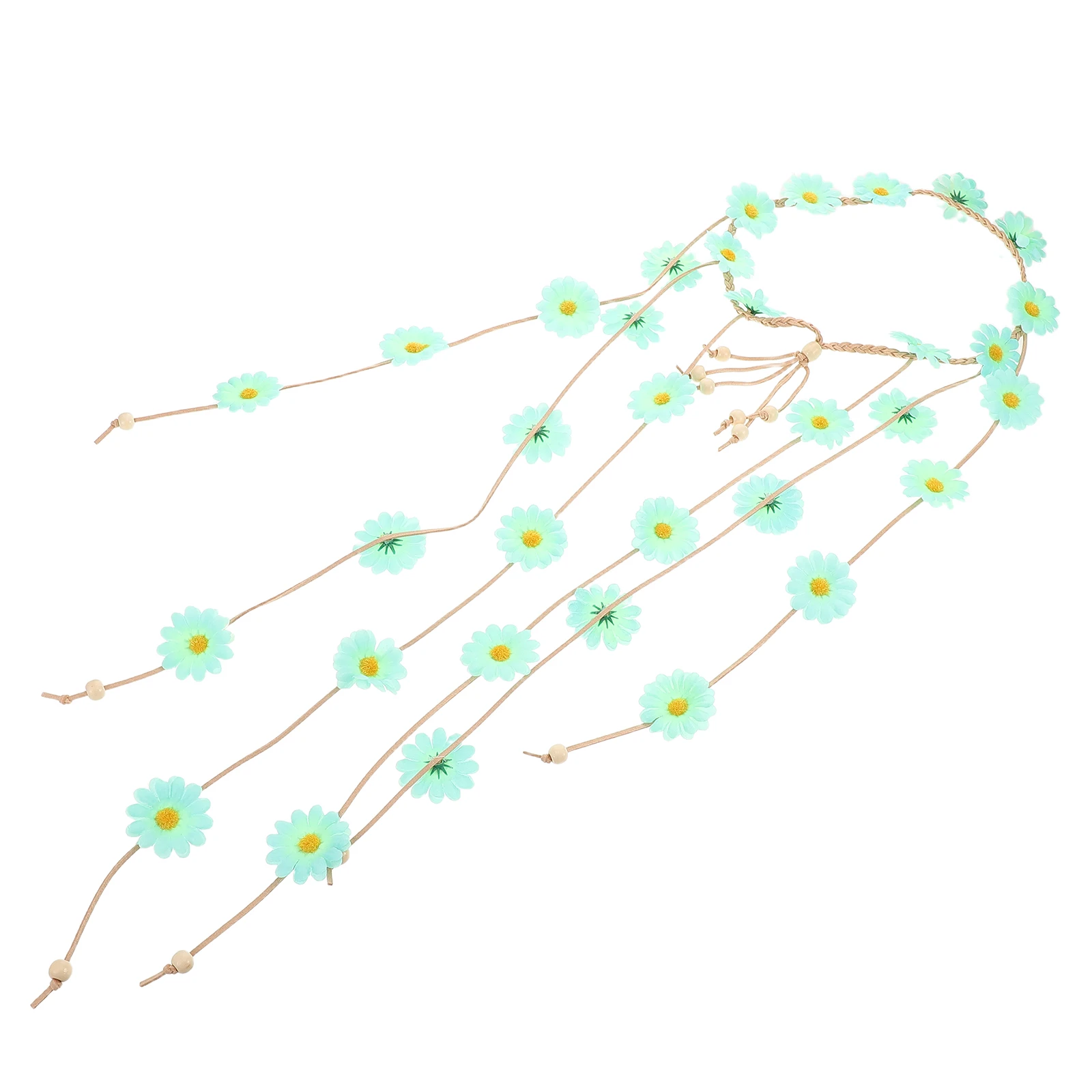 

Floral Headband Crown Spring Accessories Hair Band Headdress Adjustable Flower Decorations Vibrant Colors